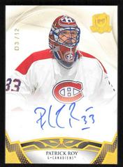 Patrick Roy [Gold Spectrum Autograph] Hockey Cards 2020 Upper Deck The Cup Prices