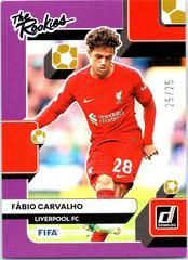 Fabio Carvalho [Purple] Soccer Cards 2022 Panini Donruss The Rookies Prices
