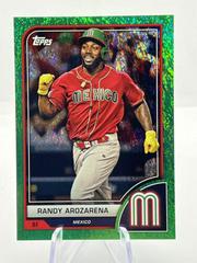 Randy Arozarena [Green Sparkle] #100 Baseball Cards 2023 Topps World Classic Prices