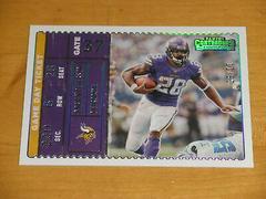 Adrian Peterson [Silver] #GDT-ADP Football Cards 2022 Panini Contenders Game Day Ticket Prices