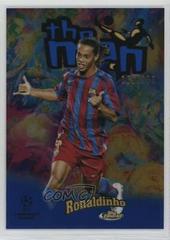 Ronaldinho [Blue] Soccer Cards 2022 Topps Finest UEFA Club Competitions The Man Prices