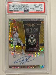 Giannis Antetokounmpo [Gold Prizm] Basketball Cards 2018 Panini Select in Flight Signatures Prices
