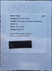 Jahmyr Gibbs [Gold Spotlight Rookie Patch Autograph] #112 Football Cards 2023 Panini Limited Prices