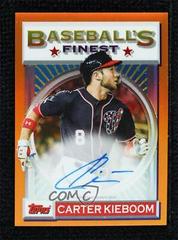 Carter Kieboom [Orange Refractor] #CK Baseball Cards 2020 Topps Finest Flashbacks Autographs Prices