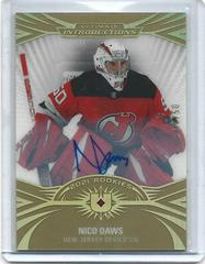 Nico Daws [Gold Autograph] #UI-77 Hockey Cards 2021 Ultimate Collection Introductions Autographs Prices
