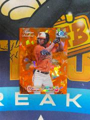 Enrique Bradfield Jr. [Orange Refractor] #SS-12 Baseball Cards 2023 Bowman Draft Chrome Sapphire Selection Prices