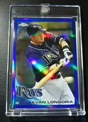 Evan Longoria [Blue Refractor] Baseball Cards 2010 Topps Chrome Prices