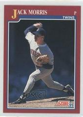 Jack Morris Baseball Cards 1991 Score Traded Prices