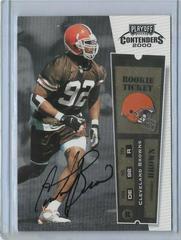 Courtney Brown [Autograph] #101 Football Cards 2000 Playoff Contenders Prices