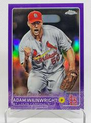 Adam Wainwright [Purple Refractor] #82 Baseball Cards 2015 Topps Chrome Prices