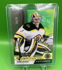 Jeremy Swayman [Pink] #EF-JS Hockey Cards 2021 Upper Deck Synergy Exceptional Futures Prices