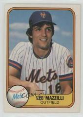 Lee Mazzilli #316 Baseball Cards 1981 Fleer Prices