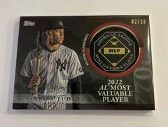 Aaron Judge [Red] Baseball Cards 2023 Topps Update MVP Medallion Prices