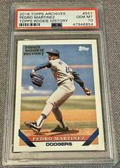 Pedro Martinez #557 Baseball Cards 2018 Topps Archives Rookie History Prices