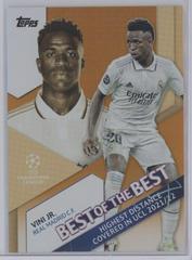Vini Jr. [Orange] Soccer Cards 2022 Topps UEFA Club Competitions Best of the Best Prices