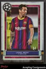 Lionel Messi Soccer Cards 2020 Topps Museum Collection UEFA Champions League Prices