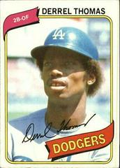 Derrel Thomas #23 Baseball Cards 1980 Topps Prices