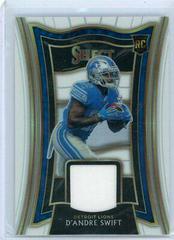 D'Andre Swift [White Prizm] Football Cards 2020 Panini Select Rookie Swatches Prices