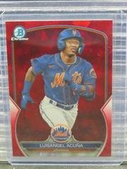 Luisangel Acuna [Red Sapphire] #BDC-193 Baseball Cards 2023 Bowman Draft Chrome Sapphire Prices