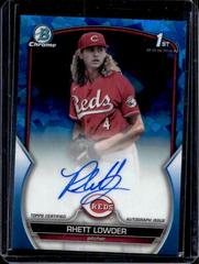Rhett Lowder #CDA-RLO Baseball Cards 2023 Bowman Draft Chrome Sapphire Prospect Autograph Prices