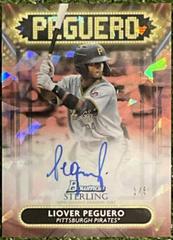 Liover Peguero [Rose Gold] #SSA-LP Baseball Cards 2022 Bowman Sterling Signage Autographs Prices