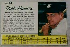 Dick Howser [Hand Cut] #94 Baseball Cards 1962 Jell O Prices