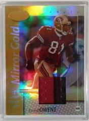 Terrell Owens [Mirror Gold Jersey] Football Cards 2002 Leaf Certified Prices
