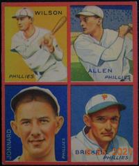 Allen, Brickell [Jonnard, Wilson] Baseball Cards 1935 Goudey 4 in 1 Prices