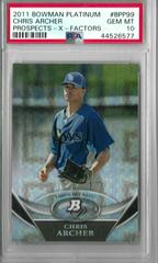 Chris Archer #BPP99 Baseball Cards 2011 Bowman Platinum Prospects Prices