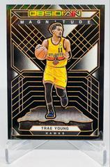 Trae Young [Orange] Basketball Cards 2021 Panini Obsidian Magnitude Prices