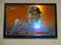 Rafael Devers [Orange Refractor] Baseball Cards 2015 Bowman's Best of Autographs Prices