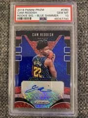 Cam Reddish [Blue Shimmer] #CRD Basketball Cards 2019 Panini Prizm Rookie Signatures Prices