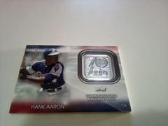 Hank Aaron Baseball Cards 2021 Topps 70th Anniversary Logo Patch Prices