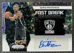 Dariq Whitehead #5 Basketball Cards 2023 Panini Prizm Fast Break Rookie Autograph Prices