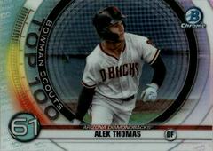 Alek Thomas #BTP61 Baseball Cards 2020 Bowman Chrome Scouts' Top 100 Prices