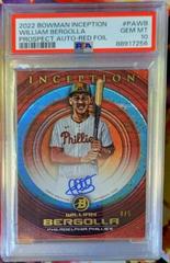 William Bergolla [Red] #PA-WB Baseball Cards 2022 Bowman Inception Prospect Autographs Prices