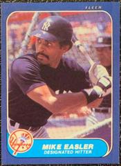 Mike Easler Baseball Cards 1986 Fleer Update Prices