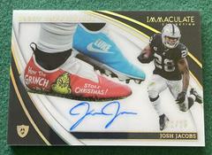 Josh Jacobs #1 Football Cards 2023 Panini Immaculate Cleat Impressions Autograph Prices