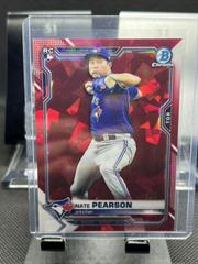 Nate Pearson [Red] Baseball Cards 2021 Bowman Chrome Sapphire Prices