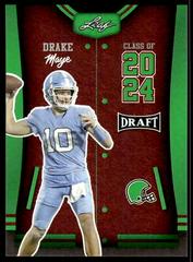 Drake Maye [Green] #79 Football Cards 2023 Leaf Draft Prices