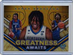 Aaron Bradshaw [Gold Refractor] #GA-1 Basketball Cards 2023 Bowman Best University Greatness Awaits Prices