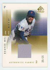 Tom Seaver [Gold] #N-TS Baseball Cards 2001 SP Game Used Authentic Fabric Prices