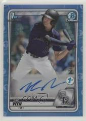 Zac Veen [Blue Refractor] Baseball Cards 2020 Bowman Draft 1st Edition Chrome Autographs Prices
