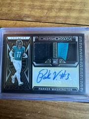Parker Washington [Yellow Electric Etch] #18 Football Cards 2023 Panini Obsidian Rookie Jersey Ink Prices