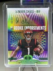 Ja'Marr Chase [Green] #RE-7 Football Cards 2021 Panini Illusions Rookie Endorsements Autographs Prices