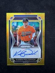 Kaden Polcovich [Gold Prizm] #35 Baseball Cards 2021 Panini Prizm Draft Picks Autographs Prices