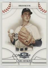 Carl Erskine Baseball Cards 2008 Donruss Threads Prices