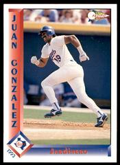 Juan Gonzalez [Blue Uniform on Back] #311 Baseball Cards 1993 Pacific Spanish Prices