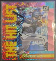 Juan Soto [Pink Fireworks] #THL-2 Baseball Cards 2022 Panini Donruss The Hit List Prices