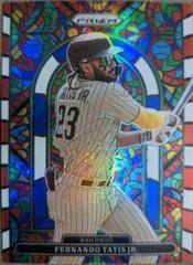 Fernando Tatis Jr. [Red White and Blue Prizm] #SG-1 Baseball Cards 2022 Panini Prizm Stained Glass Prices